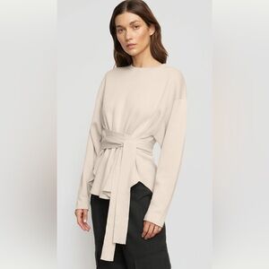 Modern Citizen. Nara Tie-Front Knit Sweater. Oatmeal size xs. Never worn
